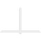 Ekena Millwork Eugene Architectural Grade PVC Gable Bracket, 108"W x 67 1/2"H x 2"D x 6"F, 15/12 Pitch GBP108X68X0206EUG00 - alternate 4